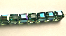 Swarovski Crystal Cubes 8mm 288 pc/FP Erinite AB 5601