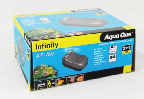 Pompa ad aria Aqua One Infinity serie AP - Pompa ad aria ossigeno serbatoio pesci acquario - Foto 4 di 4