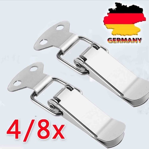 4PCS Spring Loaded Toggle Case Box Chest Trunk Latch Catches Hasps Clamps - Picture 11 of 12