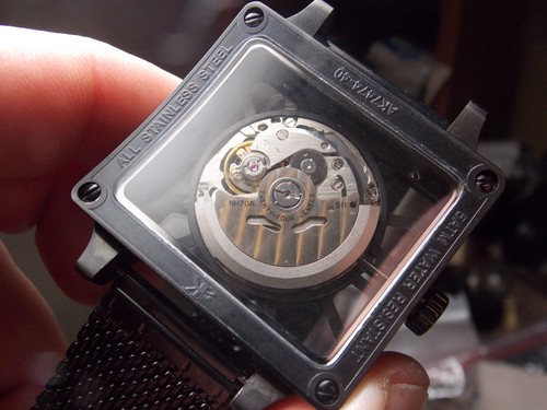 Vintage Wristwatch Watch Adee Kaye Skeleton Automatic AK7474-40 Pre-Owned - Picture 6 of 7