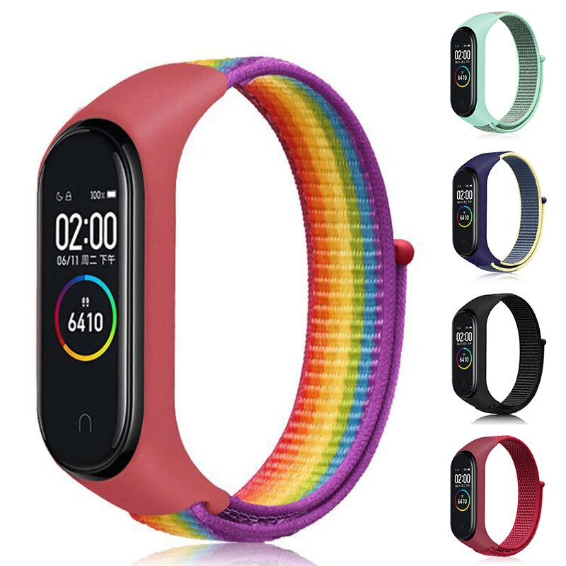 For Xiaomi Mi Band 5 6 7 Band Replacement Silicone Nylon Watch