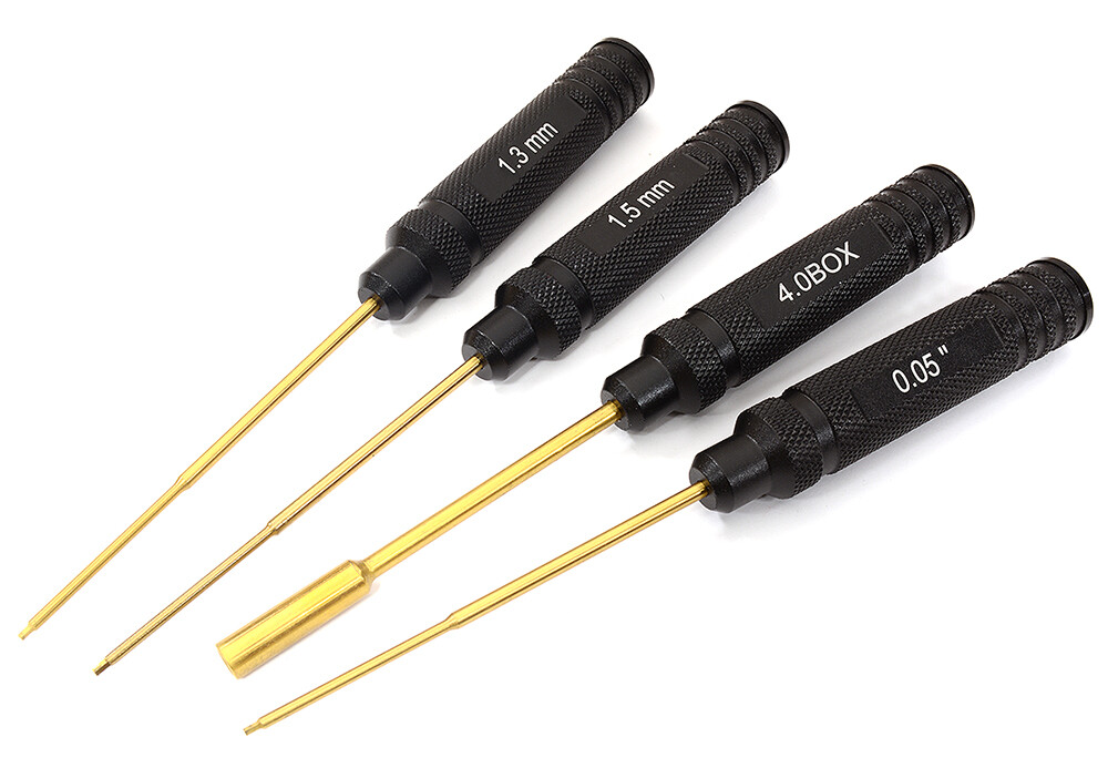 Integy Werkzeug-Set Für SCX24 – Inbusschlüssel 0,05/1,3/1,5 Mm & 4 Mm Steckschlüssel, O.D. 18 Mm