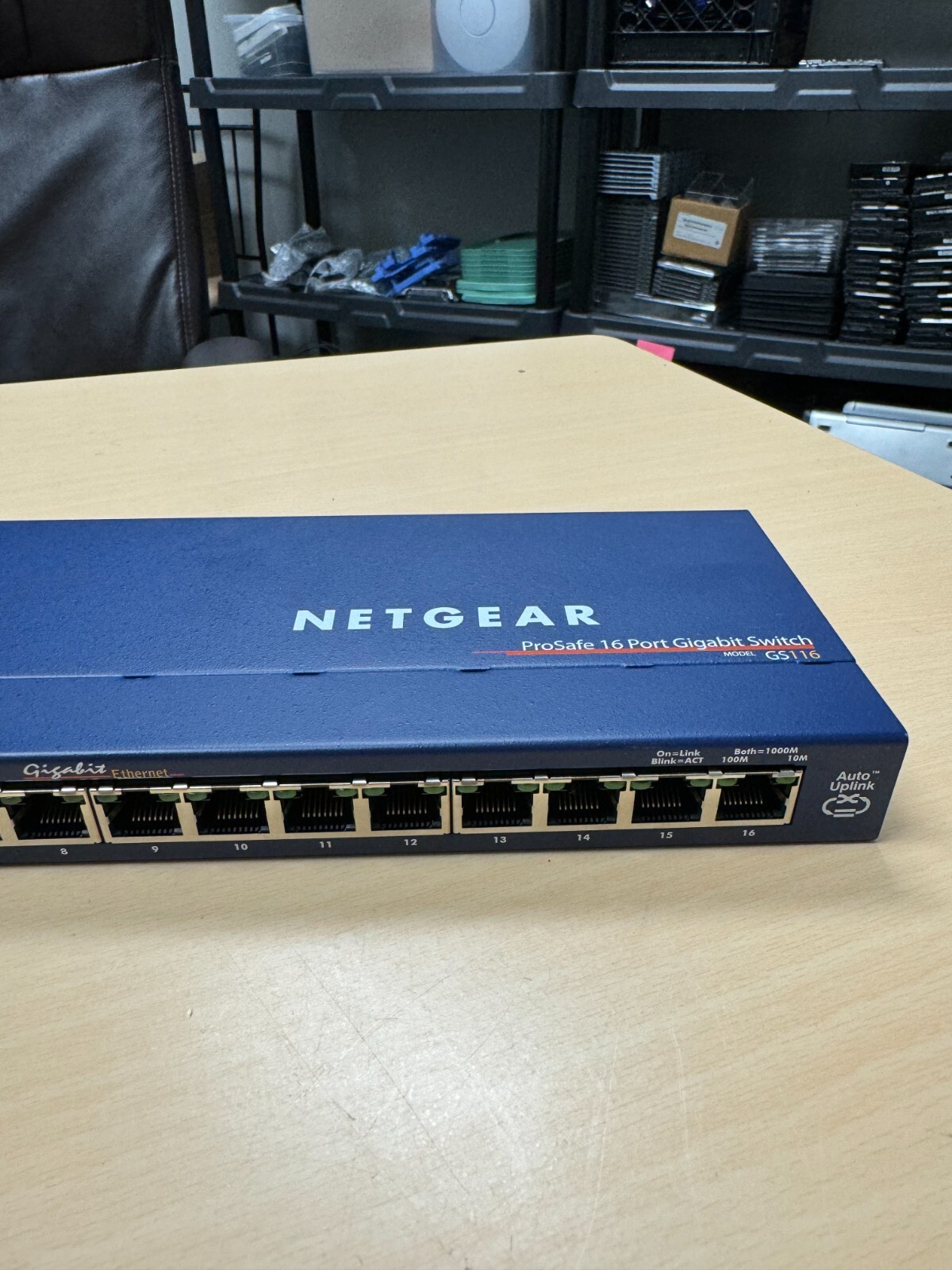 NETGEAR ProSafe GS116 v2 16Port Unmanaged Gigabit Switch +Power Supply eBay