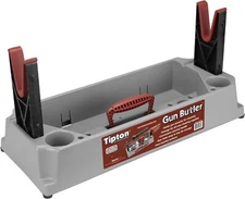 Gun Butler Cleaning Stand Holder Rifle Shotgun Storage Firearm Care Durable Gray