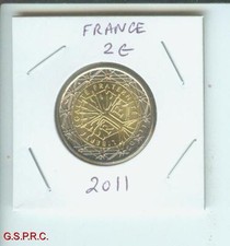 2011 2€  2 € FRANCE 2 Euro Bimetallic Coin !!  BEAUTIFUL UNCIRCULATED High Grade