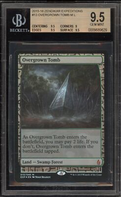 Magic the Gathering MTG Overgrown Tomb Zendikar Expeditions Foil