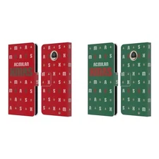 OFFICIAL AC MILAN CHRISTMAS JUMPER LEATHER BOOK WALLET CASE FOR MOTOROLA PHONES