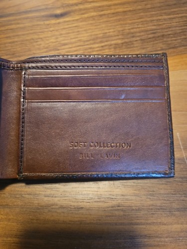 Bill Lavin Soft Collections Bi-fold Wallet Genuine Leather Brown - Picture 4 of 5
