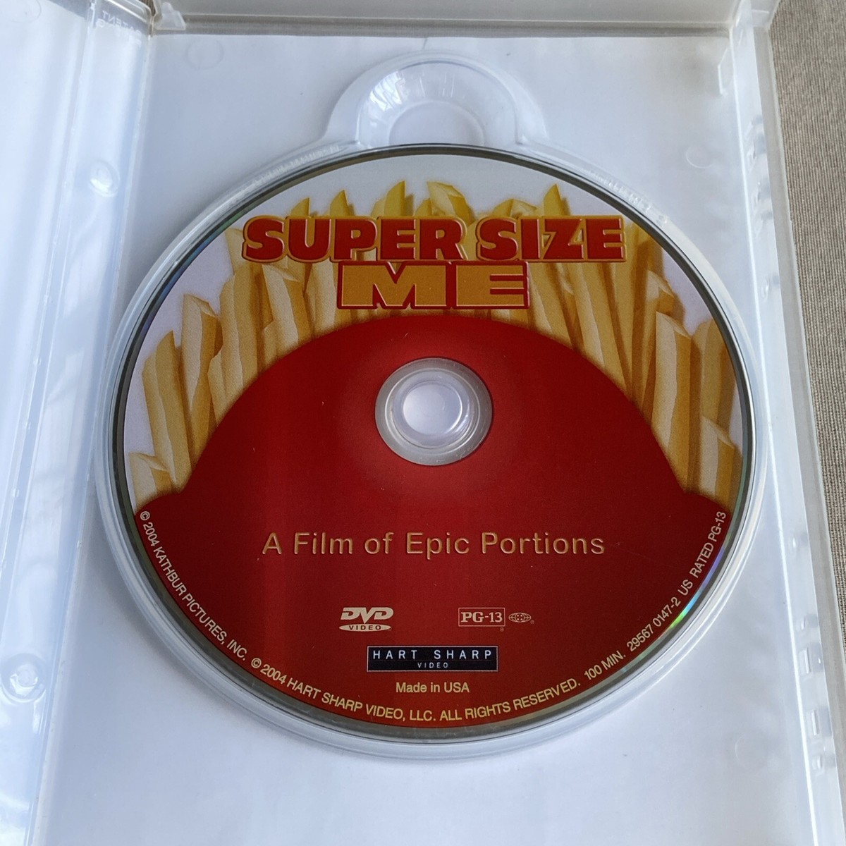 Super Size Me (DVD Indie Documentary) W/ Insert Morgan Spurlock