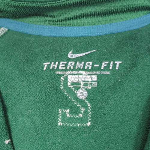 Michigan State Spartans Shirt Mens Medium Nike Therma Fit Green 1/2 Zip Pullover - Picture 3 of 11