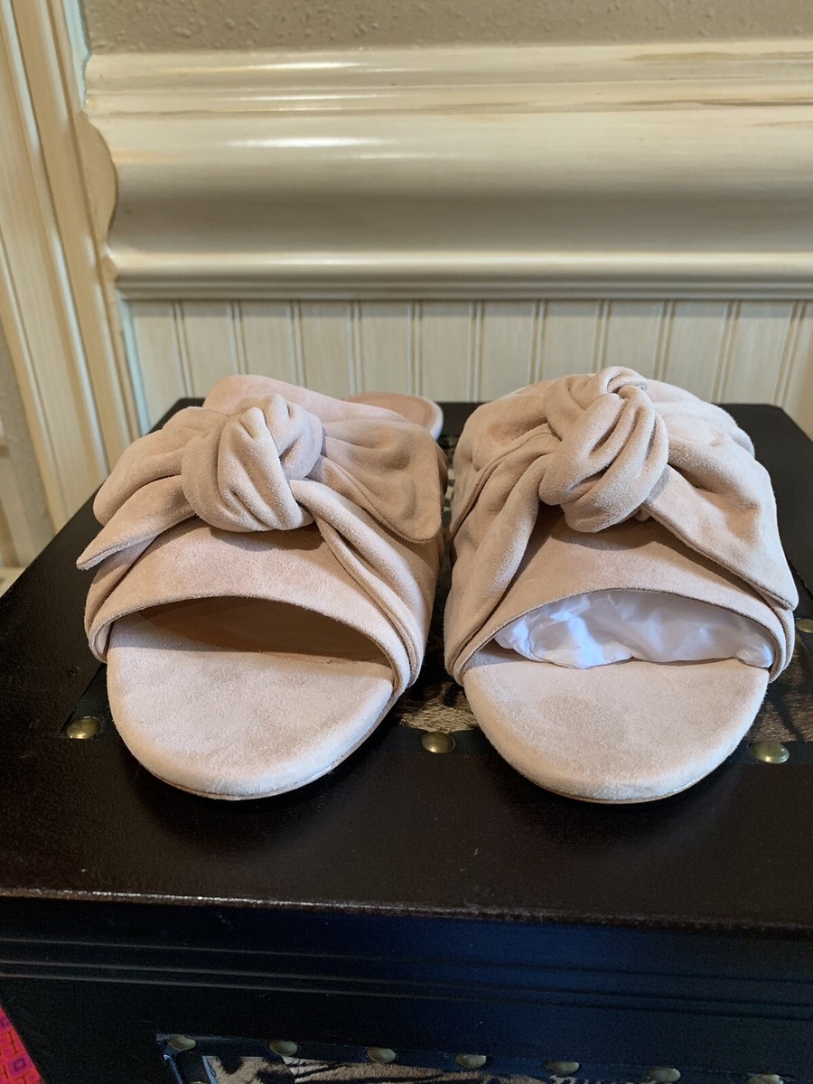 NWT TORY BURCH ANNABELLE BOW SLIDE SANDAL BLUSH ANNABELLE Sz