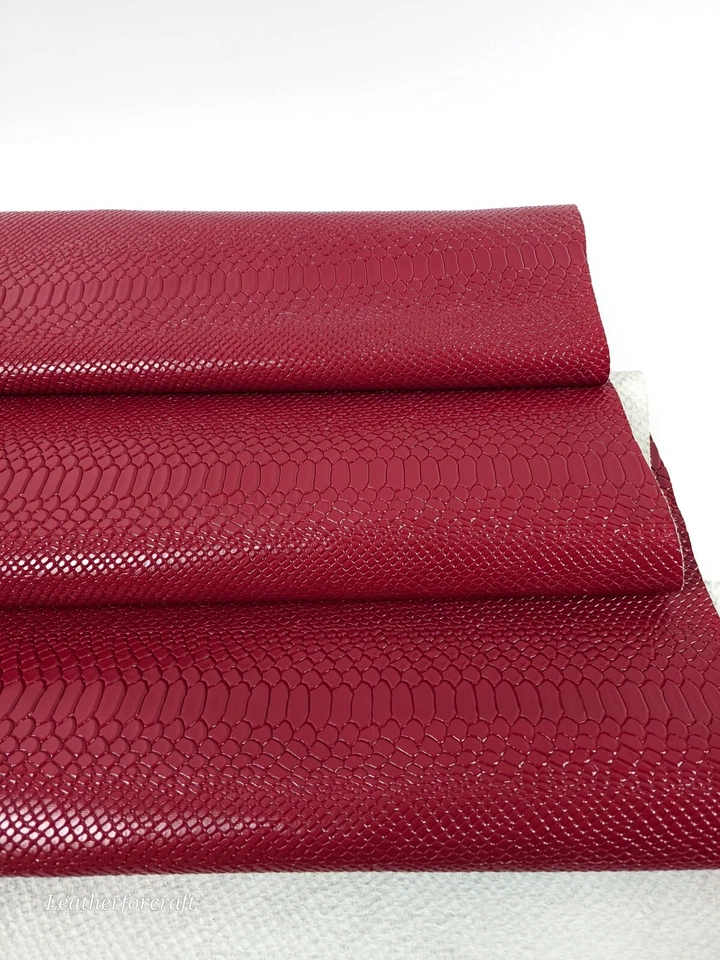 Rio Red Anaconda Patent Embossed Amazing Relief Snake 0Z 1988 Leather - Image 2 of 3