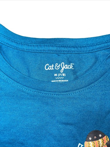 Preowned- Cat & Jack Long Sleeve Graphic T-Shirt Girls (Size M/7-8) - Picture 3 of 6