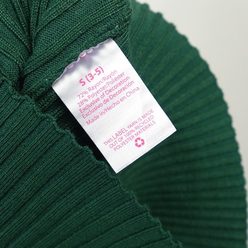 No Boundaries Green Mock Neck Fitted Ribbed Bodycon Long Sleeve Sweater Dress S - 第 12/12 張圖片