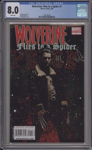 WOLVERINE: FLIES TO A SPIDER #1 - CGC 8.0 - 2009 ONE SHOT - RARE GRADED COPY