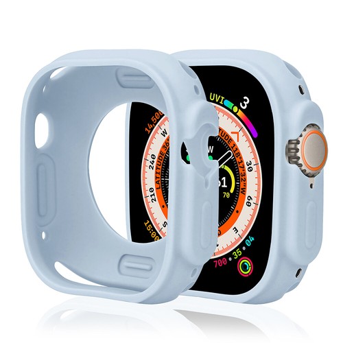 Funda protectora de goma TPU suave marco de parachoques de silicona para Apple Watch Ultra 1 2 49 mm - Imagen 9 de 30