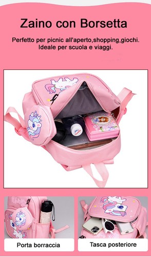 R.Leone Valigia Cavalcabile Bambino Bambina Ryanair 55x40x20cm + Zaino 311 - Foto 24 di 48