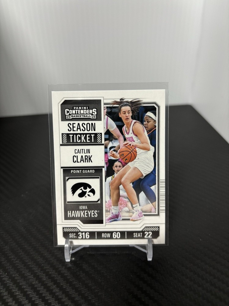 2024 Panini Caitlin Clark CC4 Season Ticket Rookie Card  