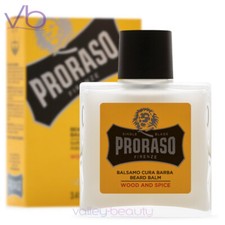 Image of PRORASO Beard Balm Azur Lime, Wood and Spice, Cypress & Vetyver, Refresh