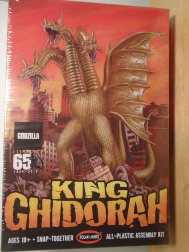 POLAR LIGHTS #962 SNAP TOGETHER KING GHIDORAH FROM GODZILLA NEW IN DAMAGED BOX - Picture 1 of 2