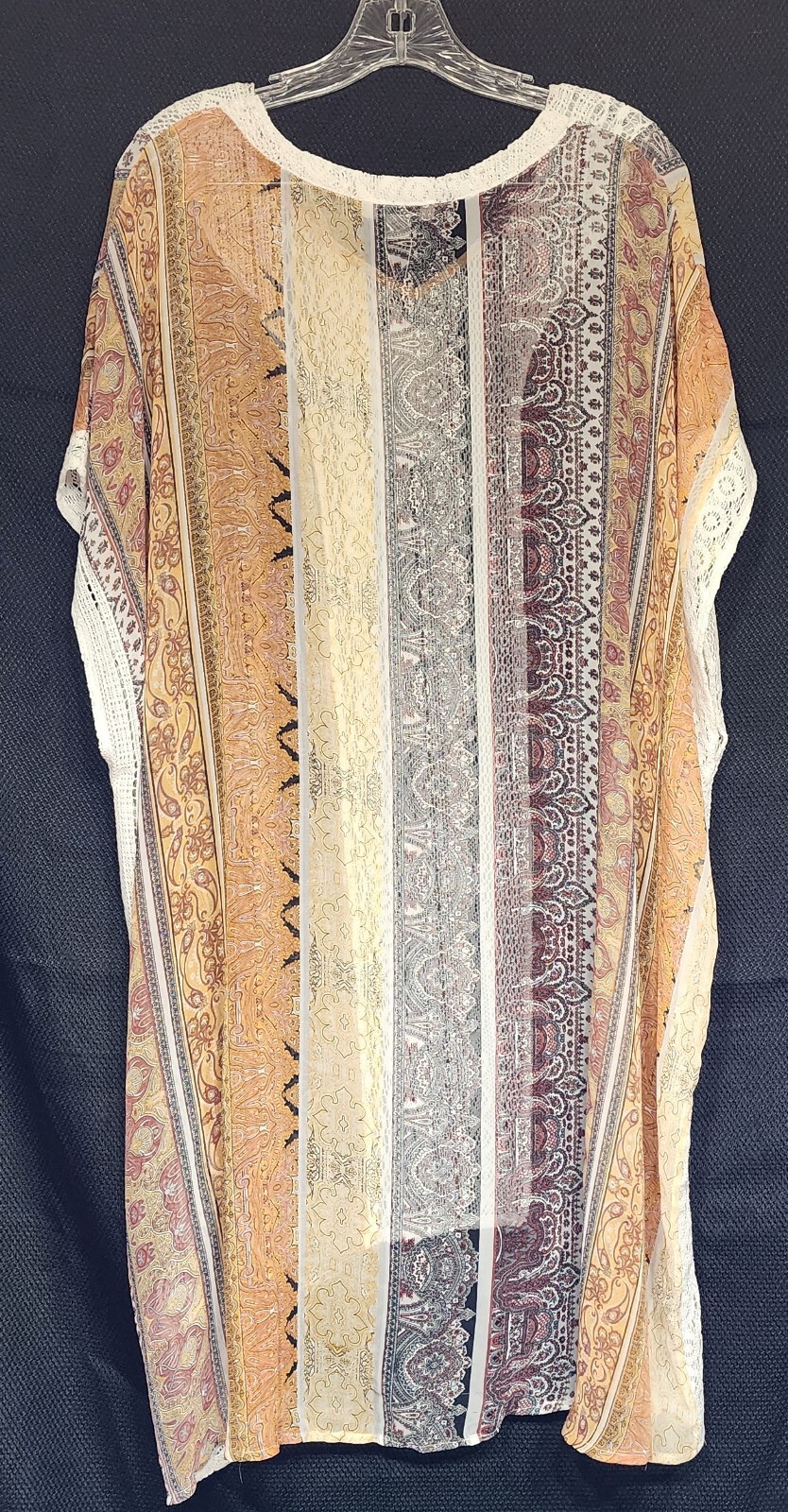 NEW Simply Noelle Multicolor Sheer Bathing Suit Cover Up Size L/XL NWT