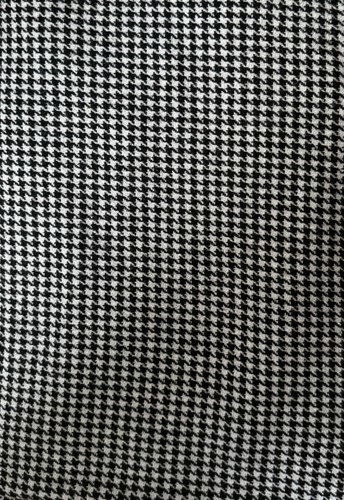 1.6 yds; Houndstooth Black & White Wool Fabric; 68" w; Preowned/Unused - Picture 2 of 2