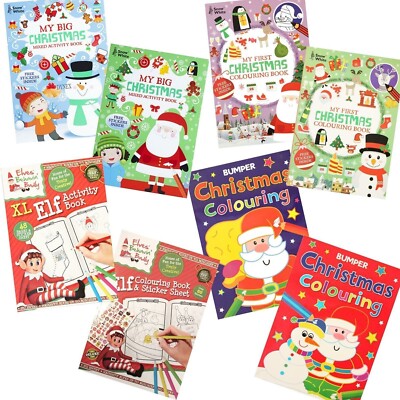 Christmas Stocking Filler - Colouring / Activity Book - Choose Design
