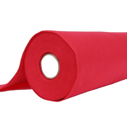 BENECREAT Black Felt Roll 15.7x118 Inches - 0.9mm Thick Nonwoven Fabric For Crafts & Sewing