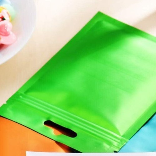 100/500 Color +Window Matte Foil Mylar Flat Zip Lock Pouch Bag Hanger - Picture 14 of 15