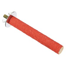 0.6x3.9" Bird Paw Grinding Stick Parrot Parakeet Cockatiel Perch Stand Red