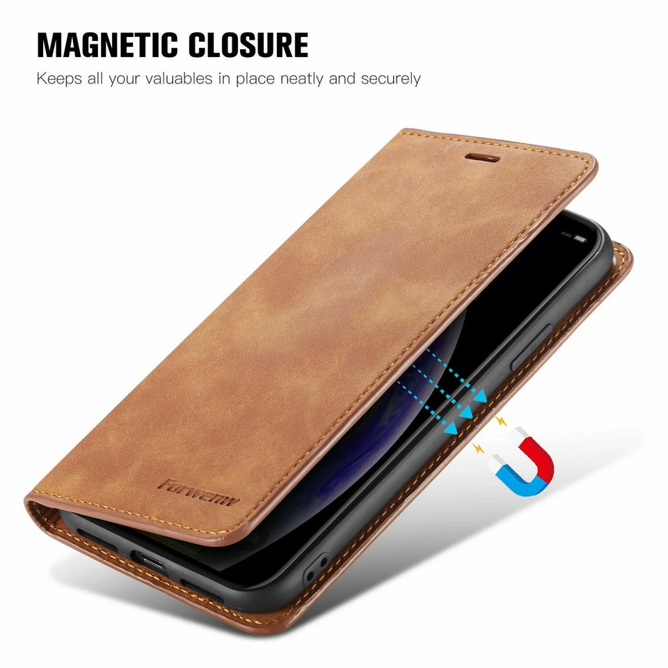 Flip Leather Case For Samsung S25 S24 S23 S22 Ultra A17 A36 A56 A55 Wallet Cover - Image 4 of 4
