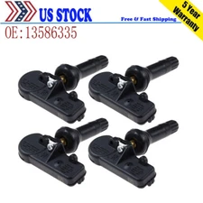 NEW TPMS Tire Pressure Monitoring Sensors Fit For Chevy GMC GM Set 4pcs 13586335