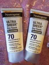 Neutrogena Ultra Sheer Dry-Touch SPF 70 Sunscreen Lotion 5oz EXP 2027 Lot Of 2