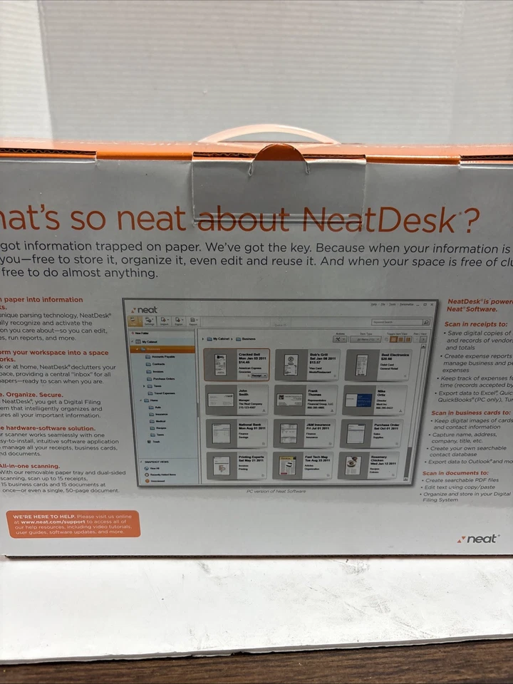 NeatDesk Desktop Scanner & Digital Filing System Black New - Image 3 of 3