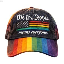 We The People Means Everyone Letter Printed Fashion Casual Adjustable Baseball