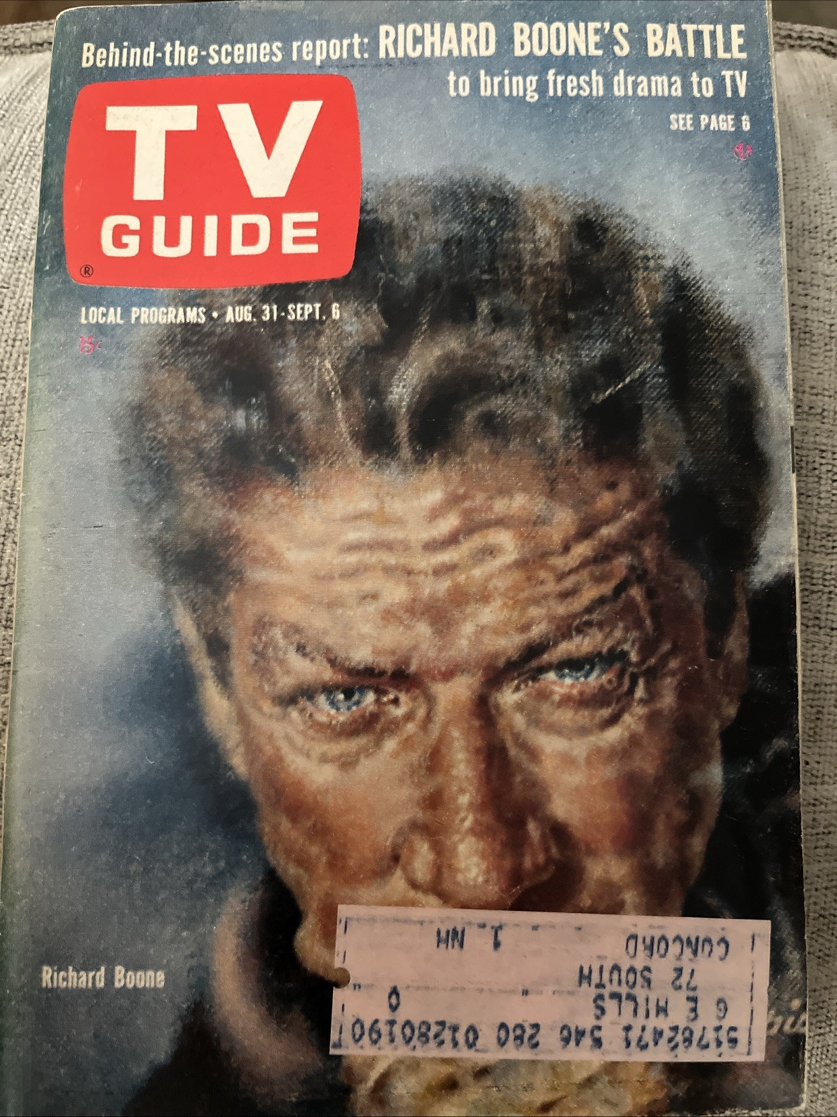 TV Guide August 31 1963 Richard Boone Joey Bishop Angela Green...