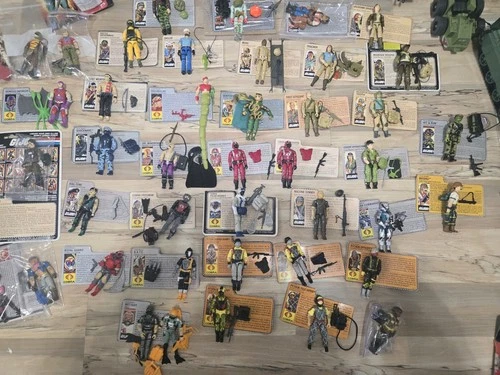 New ListingVintage GI Joe ARAH Lot 100+ Figures Vehicles Carded File Cards 80s Hasbro