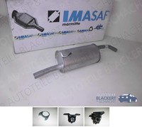 Imasaf ESD Auspuff Endtopf + Anbauteile für Citroen C3 II 1.4 VTI + LPG 2009-