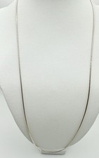 Italy 925 Sterling Silver Snake Chain Necklace 18Inch