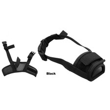 Dog Mask Mouth Muzzle, Adjustable for Dogs Cats Black 