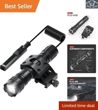 Ultra-Bright Tactical Flashlight 1200 Lumens with Quick Access Pressure Switch