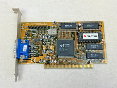Biostar S3 Trio64V+ 2MB PCI Grafikkarte Getestet
