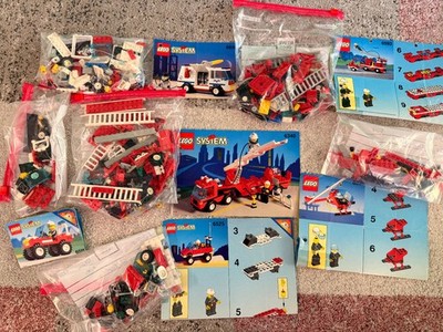 LEGO System Feuerwehr Konvolut 6 Sets 6340 6593 6531 6525 6511 6614