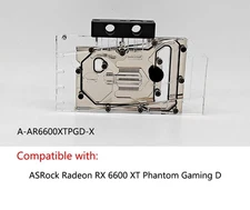 Granzon GPU Block For Asrock Radeon RX6600XT Phantom Gaming D A-AR6600XTPGD-X