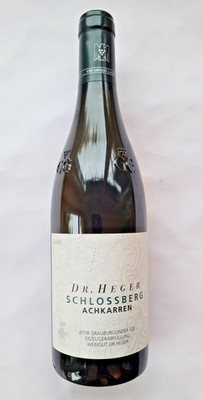 Weisswein Baden Grauburgunder Kaiserstuhl Dr.Heger Schlossberg Achkarren 2018 GG