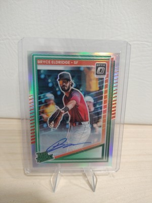 Bryce Eldridge 2025 Donruss Optic Auto Rated Prospect Silver Prizm