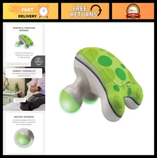Mini Handheld Vibrating Massager with Comfort Grip & LED Light - Batteries Inclu