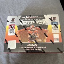 2021 Panini Prizm Draft Picks Collegiate Football Mega Box Red Ice Auto Sealed