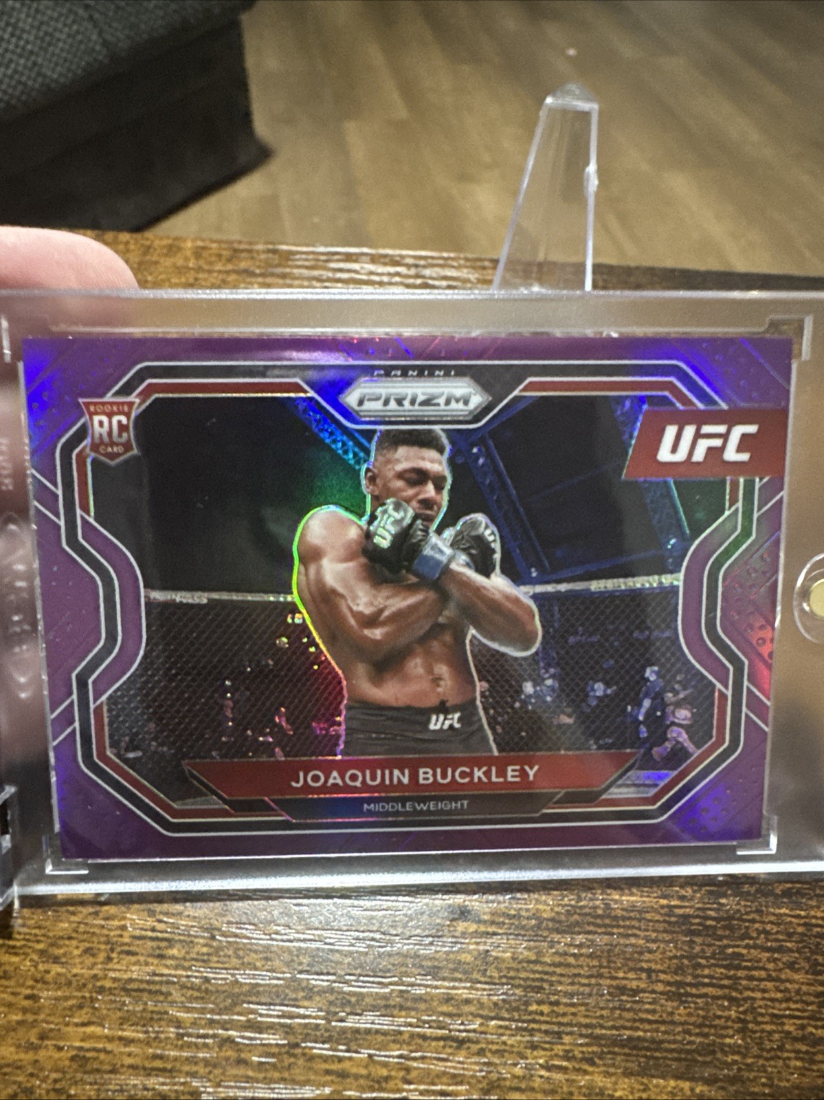 2021 Panini Prizm UFC - Joaquin Buckley #190 Purple Prizm /149 (RC)