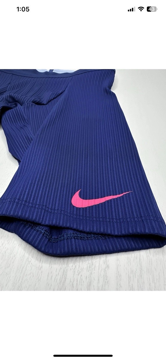 Nike Pro Elite Team Half Tights Blue White Made In USA Nike Pro Elite Team Half Tights Blue White Made In USA